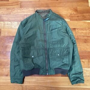 Olive Green Men's Bomber Jacket
